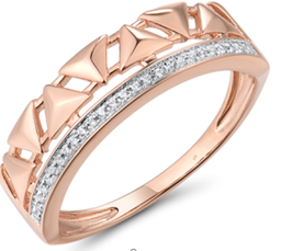 [RGD00067 Gold & Diamond] RGD00067 Ring 14K,2.12g,Dia,0.06ct,SI,H,Diamond 26pcs