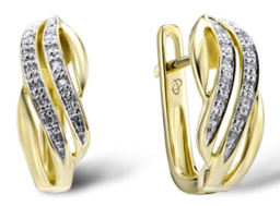 [EDG304207  Gold & Diamond] EDG304207 Earrings 14K,1.96g,Dia,0.058ct,SI,H,Diamond,0.056ct,26 pcs