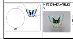 [N6400 Art Nouveau] N6400,Necklace, 925 Sterling Silver,Cubic Zirconia.Matt Enamel
