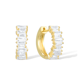 [V6012 Winter] V6012,White Cubic Zirconia Earrings, Silver 925