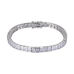 [B5562 Men's Collection] B5562,Silver 925, Cubic Ziconia,SQ 4*4mm,  19.5 cm
