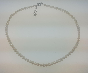 [N4801 Pearl Collection] N4801, Necklace S,  Steel 316L,   Fresh water pearl white color (45cm)