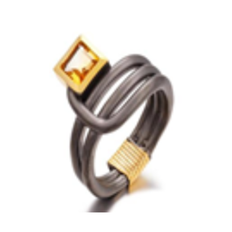 [U4220 Garden of Babylon] U4220, Ring Silver 925 , Garnet,  Hand Made