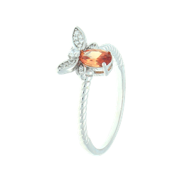 U4042, Ring Silver 925, White Zircon