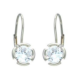 [V5722 Everyday Essential] Earrings Silver 925,Zircon