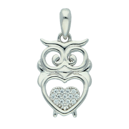 [M3782 Everyday Essential] M3782, Pendant Silver 925, White Zircon