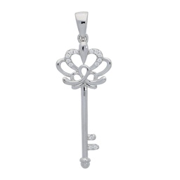 [M3772 Everyday Essential] M3772, Pendant Silver 925, White Zircon