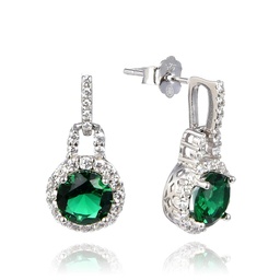 [V5845,Everyday Essential] V5845,Earrings,Silver 925,Rhodium Plated,Cubic Zircon