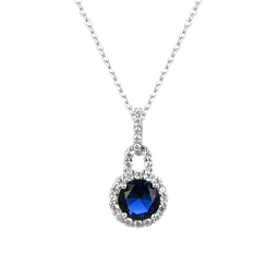 [N6164,Everyday Essential] N6164,Necklace,Silver 925,Rhodium Plated,Cubic Zircon