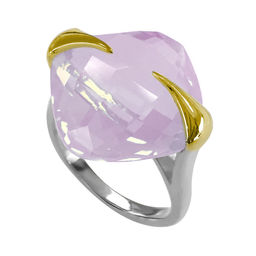 [U3880 Ilunion] U3880, Bright Pink Ring, Silver 925,  Crystal