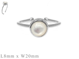 [U3898 Ilunion] U3898, Ring Silver 925,  MOP