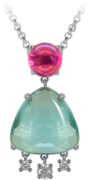 [N5153 Ilunion] N5153, Necklace Silver 925,  Zircon & Crystal
