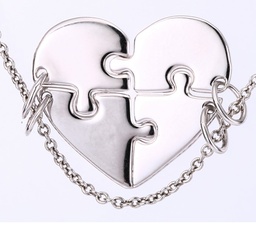 [M3871 Friendship Engravable] M3871, Pendant 4 pcs, Silver 925