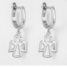 [V5611 Hoops ] Earrings Silver 925
