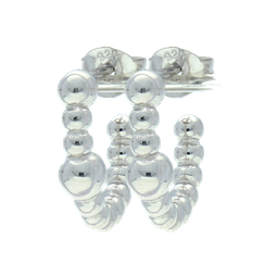 [V5610 Hoops ] Earrings Silver 925