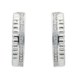 [V5638 Hoops ] V5638, Earrings Silver 925, White Zircon