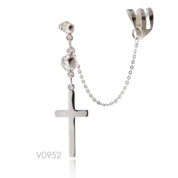 [V0952 Hoops] Earring Silver 925,