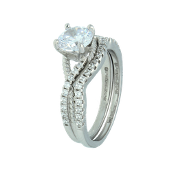 U4089, Ring Silver 925, White Zircon