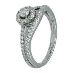 [U4088 Engagement Ring] U4088, Ring Silver 925, White Zircon
