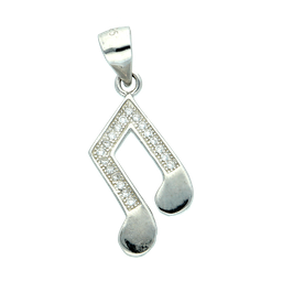 [M3827 Musical] Pendant Silver 925,Zircon
