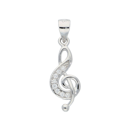 [M3822 Musical] Pendant Silver 925,Zircon