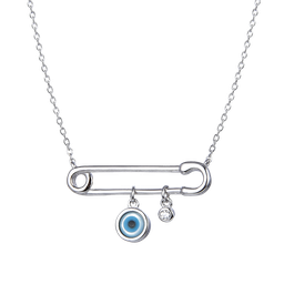 [N6199,Blue Eyes] N6199,Necklace.Silver 925