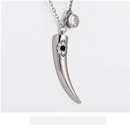 [N5750 Blue Eyes] N5750,Necklace, Silver 925,Cubic Zirconia