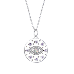 [N6203,Blue Eyes] N6203,Necklace.Silver 925