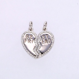 [M3814 Friendship] M3814, Pendant Silver 925, White Zircon