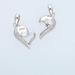 [M3813 Friendship] M3813, Pendant Silver 925, White Zircon