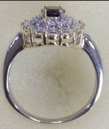 [U39431 Created OPAL] U3943, Ring Silver 925,Opal,Diamond,Garnet