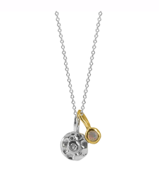 [N4896 Create & Combine] N4896, Necklace Silver 925, Diamond, Opal