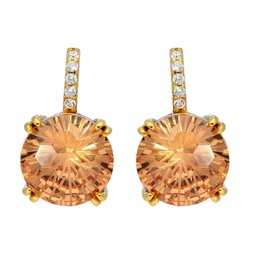 [V5578 Firework] V5578, Earrings Silver 925, Zircon champagne color
