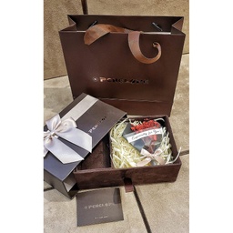 [EX0407 Packing ] EX0407 Gift Box,1.natyral red flower 2. paper bag 3.complimentar card 4.Jewelery care  5.paper forder for cards