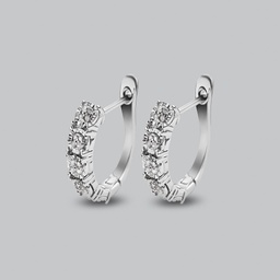 [V5451 The Touch Of Royalty] V5451, Earrings Silver 925, White Diamond 1.5mm
