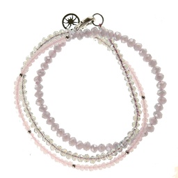 [B2445 Shining Crystals] B2445, Bracelet S. Steel 316L, Crystal
