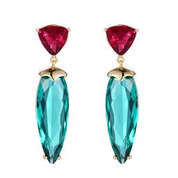 [V5436 Ilunion] V5436, Earrings Silver 925,  Crystal