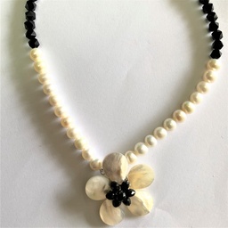 [N5627 Pearls,] N5627, Necklace , Silver 925, Pearl, Shell,