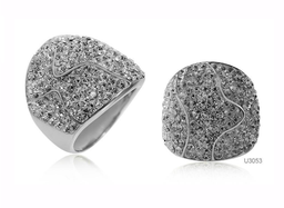 [U3053 Shining Crystals] U3053, Ring Silver 925 crystal
