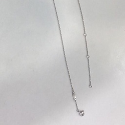 [Z0652 Everyday Essential] Z0652,Silver chain 45cm & 3 adjust circle.