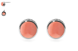 [V5429 Gemstone] V5429, Earrings Silver 925,  Red Coral