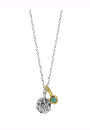 [N4891 Create & Combine] N4891, Necklace Silver 925, Diamond, Emerald