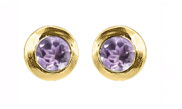 [V4810  Create & Combine] V4810, Earrings Silver 925, Brazil Amethyst, IPGold