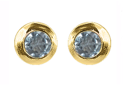 [V4820 Create & Combine] V4820, Earrings Silver 925,  Sky Blue Topaz,  IPGold