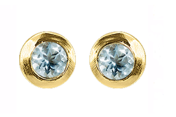 [V4811 Create & Combine] V4811, Earrings Silver 925, Aquamarine, IPGold 
