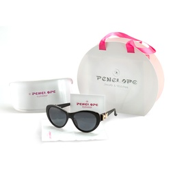 [C059 Packing,] C059, White Sunglass Case with lens cloth and card