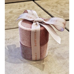 [EX0410 Packing ] EX0410,  Penelope Velvet Rings Box with Ribbon 