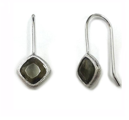 [V4633 Gemstone] V4633, Earrings Silver 925,  Natural Stone Labradorite