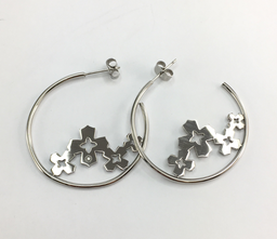 [V2788 Stainless Steel] V2788, Earrings S. Steel 316L