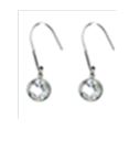[V3085 Stainless Steel] V3085, Earrings S. Steel 316L,  White Zircone